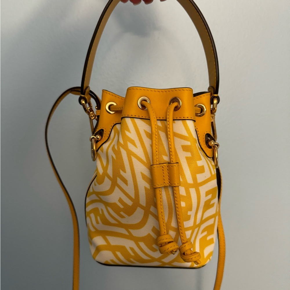 Fendi Yellow Bucket Bag worn once!